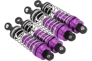 DILWE 4pcs RC Car Shock Struts Damper,Durable Shock Struts Damper RC Upgrade Replacement Accessory for WLtoys 144001 1/14 RC Car(Purple)