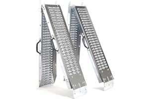 IDMarket - Set de 2 rampes pliables galvanisées spécial chargement