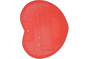 LYRLODY Sito do Pisuaru i Dezodorantu, Filtr Pisuarowy w Kształcie Serca, Sitko do Pisuaru dla Placówek Medycznych i Miejsc Przemysłowych, Eliminacja Szczególnego Zapachu, 19x17x0,5 Cm(czerwony)