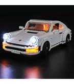 Hprosper Luce a LED per 10295 Creator Expert Porsche 911 Lampada decorativa per auto con scatola batteria (Non include i blocchi di costruzione Lego)  26