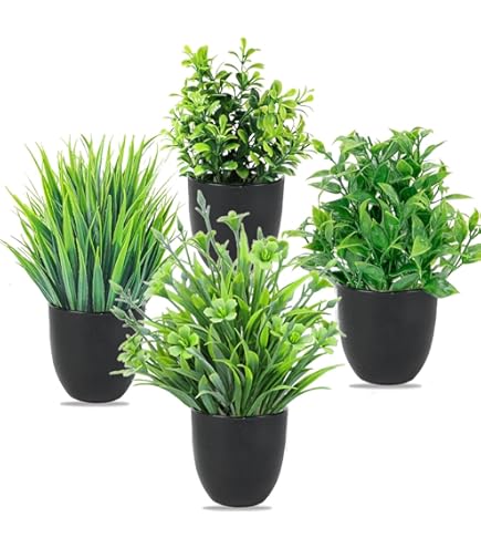 6 Stuks Nepplanten Set – Kleine Kunstplanten Voor Bureau 6 Stuks Nepplanten Set – Kleine Kunstplanten Voor Bureau