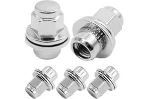 JUUDDENPARTS 5Pcs Carbon Steel Wheel Nuts Set, M12 X 1.5 Lug Nuts Replacement for Jaguar XF Series XK Series XKR Series F-Type S-Type X-Type XJ X350 X351 X358 (5)