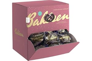 ‎THE BAHLSEN FAMILY Bahlsen Lebkuchen-Brezel, 1er Pack Thekendispenser, Lebkuchen in Brezelform mit Schokolade, einzeln verpackt (1 x 1,3 kg)