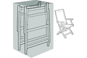 Casa Mina Abdeckhaube Schutzhülle für 4 Sessel geklappt B60xT90xH80cm (Klarsicht 142251)