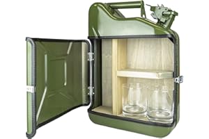 mikamax Jerrycan Set regalo in legno, verde, 10 litri
