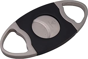 GERMANUS Coupe-cigare noir argenté avec fixation