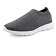 Kraasa Men's Slip on Walking Shoes Ultra Light Breathable Non Slip Running Shoes Casual Fashion Sneakers Mesh Workout Sports