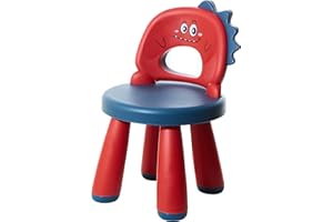 SUPERBE BEBE Silla de plástico para niños - Taburete Infantil - Cómodo, Ligero y Resistente - Apto de 2 a 6 años - Fácil de Limpiar - Asiento ergonómico - Diseño de Dinosaurio