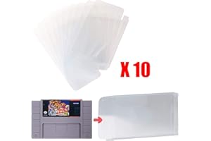 RETROGAME LOT OF 10 PROTECTIVE CASE FOR SUPER NINTENDO SNES CARTRIDGES PROTECTIVE CASE