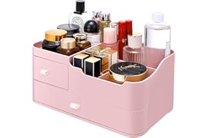 Royouzi Organizer do makijażu, organizer na kosmetyki, organizer do makijażu, pudełko na kosmetyki z szufladami, na komodę, do sypialni, łazienki