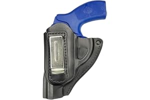 VlaMiTex IWB 11Li Funda para revólver J Frame S, Smith & Wesson 31/34 / 36/38 / 60 Chiefs Special/Ruger LCR/Taurus 85/856 / Colt Detective Special/Kimber K6S / SW 640/642 / 649, de Piel, para Zurdos