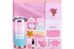 BaiCai Vanilla&Coconut Self Care Package for Her, Pamper Hampers Kit for Women, Relaxing Spa Bath Set, Wellbeing Gift Box for Women, Best Friend, Sister, Bestie, Mum