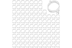QIANFENG 100 Pcs Pflanzenclips,Tomatenhaken,Pflanzen Clips Tomaten,für Pflanzenklammern Rankhilfe,Clip Tomatenclips Befestigung,Plant Bieger Klammern Pflanzenstütze,Klein Kletterpflanzen Pflanzenstützclip