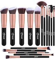 Makeup Brushes BESTOPE Makeup Brush Set Professional 16-Piece Make Up Brushes Premium Synthetic Foundation Brush...
