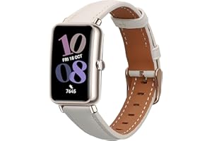 kwmobile Bransoletka kompatybilna z Huawei Watch Fit mini – bransoletka sportowa z prawdziwej skóry