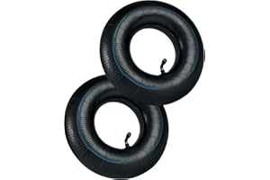 A ABLUMEN 2 Stück 4.10/3.50-4 Zoll Schlauch Reifen, Reifen 4.10 3.50-4 Schubkarren Schlauch Ersatzschlauch mit TR87 gebogenem Ventil, 4.10/3.50-4 für Rasenmäher Sackkarren Trolley Go-Kart Anhänger