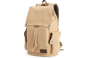 HYC00 Vintage Płócienny plecak męski, plecak retro 14-calowy na laptopa, podróżna, praca uniwersytecka, torby szkolne, plecak na zewnątrz, wędrówki płótno