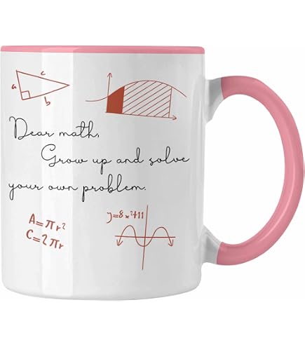 Lustige Mathe/Physik Tasse „Zahlenflüsterer“ – Geschenk Für Lehrer, Studenten, Nerds (Rosa)