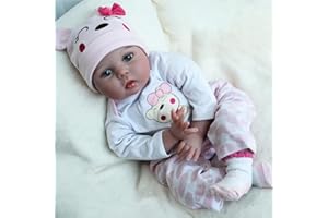 ZIYIUI Bambole Reborn Originale Femmina 22 Pollici 55 cm Realistico Bambole Reborn Toddler Morbido Silicone Vinilico Reborn Dolls Ragazzo Ragazza Giocattoli