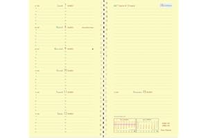 Quo Vadis - Recharge Agenda - Spiralé - 2026 - Italnote S Prestige - Semainier Horizontal - Italien - 13 mois de décembre à décembre - 8,8x17 cm - Papier Clairefontaine ivoire - Fabrication française