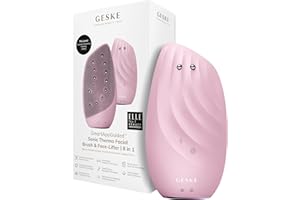 GESKE | Cepillo facial termo sónico efecto lifting SmartAppGuided™| 8 en 1 | Limpieza de la piel y antiarrugas | cepillo de limpieza eléctrico de silicona | Masajeador Facial | Antienvejecimiento