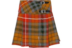 Tartanista Womens Scottish Tartan 16.5" Length Mini Kilt Skirt and Pin - 6-28