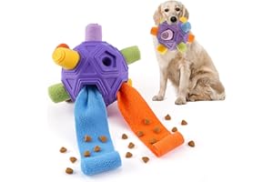 Tesytto Chewers Juguete masticable para perros, pelota de olfateo interactiva duradera para perros para buscar comida, alfombrilla olfativa, entrenamiento de comida lenta para aliviar y estimular el