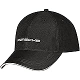 Porsche, berretto da baseball classico con logo nero