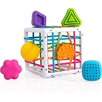 Jouet Sensoriel Fat Brain Sensory Rollers - 3 Balles En Silicone Avec Grelots, Pour Bébés 6 Mois Et Plus