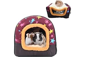 FADCAER Casa Invernale per Piccoli Animali Domestici,Cuccia Porcellini d'India,Cuccia per Criceti,Casa per Cavie,Letto Caldo Accessori per Nido Invernale per Conigli Porcellino d'India Furetti Riccio Cincillà
