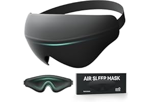 ‎RESTNATURE Restnature 3D Schlafmaske Sleeping Mask - 100% Lichtdichte Reise-Schlafmaske mit Adaptivem Luftkissen, 28g Ultraleicht, Druckfrei, Waschbar, Verstellbar, Ideal für Nickerchen, Flüge & Entspannung