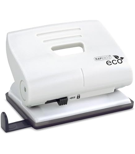 Perforatrice Leitz Style 30 Feuilles - Métal Brossé Blanc - Guidage Précis - Garantie 10 Ans