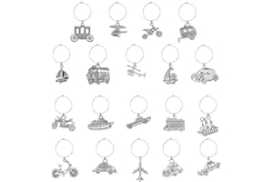 WEWAYSMILE Glas Identifikations Getränke,Weinglas Charms Ringe,Weinglas Charms,für Wein-Cocktail-Verkostungs-Gastgeschenke