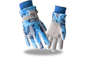 Tofern - Guanti invernali per bambini, antivento, isolanti, caldi, simpatici guanti da neve idrorepellenti, per bambini e bambine