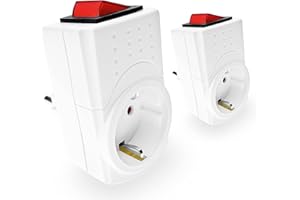 4SMILE REV Ritter 0512085777 - Enchufe con interruptor, 2 unidades