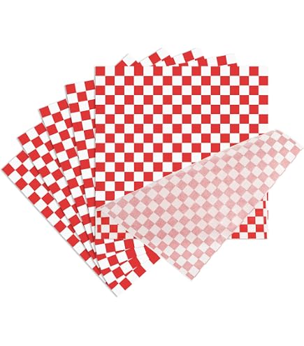 10 Paniers Ovales Pour Restauration Rapide + 50 Feuilles De Papier Sulfurisé – Pour Frites, Hamburgers, Snacks – Pratiques, Lavables Et Empilables – Noir Et Rouge