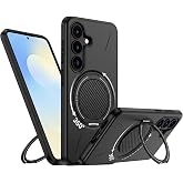 Rongep [Mag-Forge] Samsung Galaxy S25 FE i&ccedil;in Kılıf 360&deg; D&ouml;nebilen Standlı [MagSafe ile Uyumlu] S25 FE Koruyucu G&uuml;&ccedil;l&uuml; Manyeti