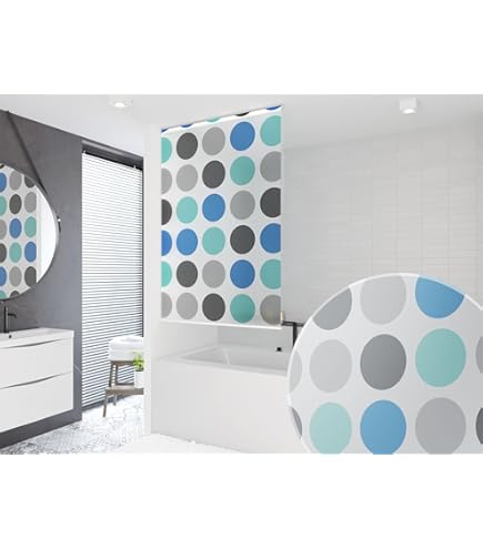 LAPOOH Duschrollo 90x240 Cm - Spritzschutz Für Badewanne Mit PEVA Stoff