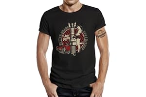 ATOTOP Gasoline Bandit Oryginalny t-shirt Biker Racer Rockabilly Hot-Rod Design: Better Spark