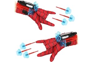Spiderman Lance toile spider Gant Spider Gants Spider Jouet Cosplay en Enfants Jouets de Poignet Lanceur de héros (2 jeu-fléchettes ventouse)
