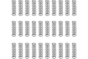 Mnixy Kompressionsfeder Pack of 30 304 Compression Springs, Colour: Stainless Steel