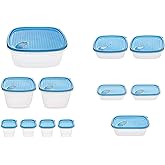 MyChoice Plastic Meal Prep Snap-On Airtight Lid 1000ml Food Storage Container Takeaway Boxes Pack of 10 - Leakproof Suitable 