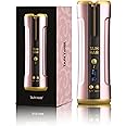 Tash Hair Twirl-Automatic Cordless Hair Curler|Professional Curling Iron With Ceramic Barrel|Portable&Rechargeable With Multiple Temperature&Heat Settings|60 Min Runtime With 1 Year Warranty-Blush