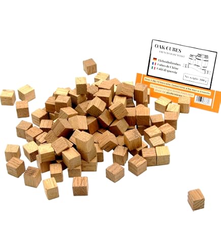 Trucioli Di Quercia Francese Per Vino E Whisky, Maturazione, Chips Di Quercia, 1.5cm, 100g (circa)