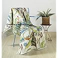 Ravaiyaa - Attitude is everything Bird Printed Machine Quilted Throws Handmade Large Soft Cotton Blanket 70"x50" (White)