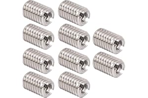 BORDSTRACT Inserto filettato esternamente, inserto filettato autofilettante Strumento di estensione filettatura maschio 12 mm M5 X 0,8 mm Filettatura maschio M8 X 1,25 mm Lunghezza 12 mm