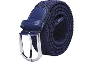 TANGCHAO Unisexe Tissu élastique Ceinture Élastique Tressée Stretch Belt Ceinture Étirable Pour les Hommes et les Femmes Plusieurs Couleurs