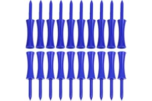 MUXSAM Golf Tees Plastic, 100 Pcs Castle Golf Tees, Durable Winter Golf Tees Small Castle Tees in 6 Colors and 6 Sizes,Long Short Color Pack for Practice Men Women Kids