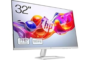 HP 532sf - Monitor de 31.5" FHD (1920x1080, VA, 100 Hz, 7ms, 99% sRGB, 300 Nits, Contraste 3000:1) Negro con Soporte Plateado