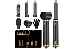 UKYITU 5 in 1 Hair Styler Airbrush 5 in 1 Multi Styler, Air Styler 5 in 1 with Curl Straighten, Volumise, Smooth and Drying for Styling, Air Brush 5 in 1 for All Hair Type/Length